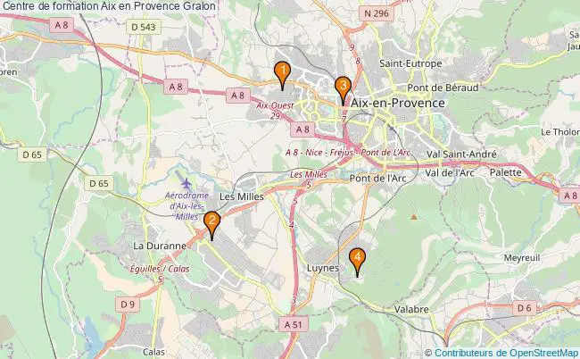 plan Centre de formation Aix en Provence Associations centre de formation Aix en Provence : 5 associations