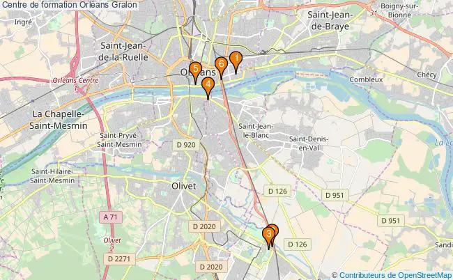 plan Centre de formation Orléans Associations centre de formation Orléans : 6 associations