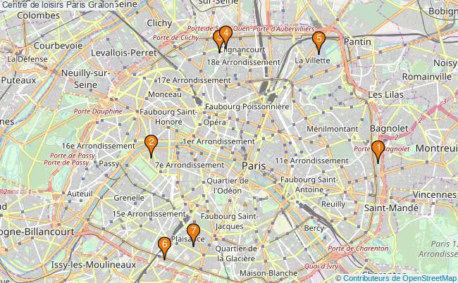 plan Centre de loisirs Paris Associations centre de loisirs Paris : 15 associations