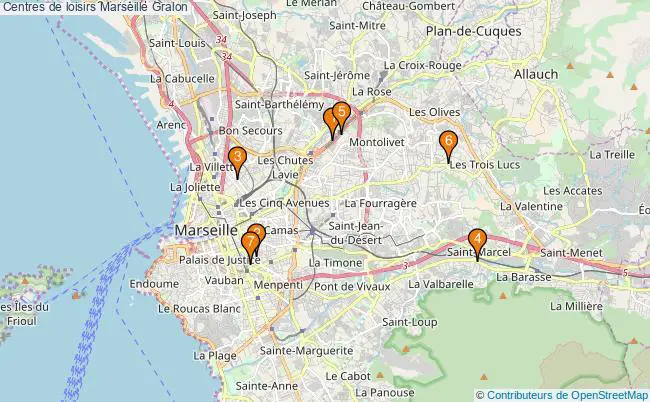 plan Centres de loisirs Marseille Associations Centres de loisirs Marseille : 9 associations