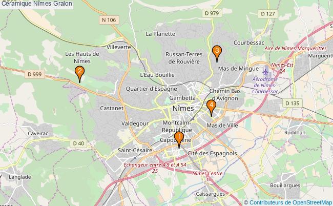plan Céramique Nîmes Associations céramique Nîmes : 4 associations