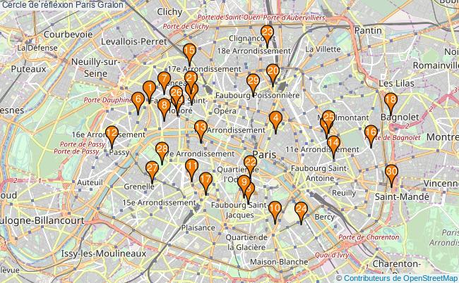 plan Cercle de réflexion Paris Associations cercle de réflexion Paris : 50 associations