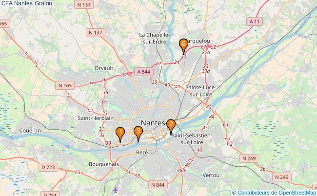 plan CFA Nantes Associations CFA Nantes : 5 associations