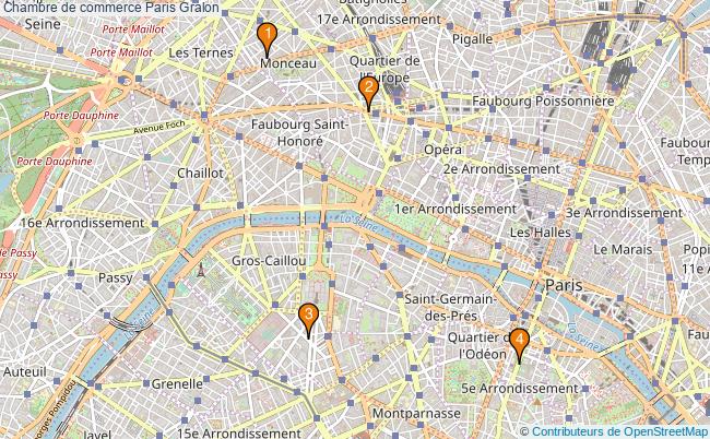 plan Chambre de commerce Paris Associations chambre de commerce Paris : 6 associations