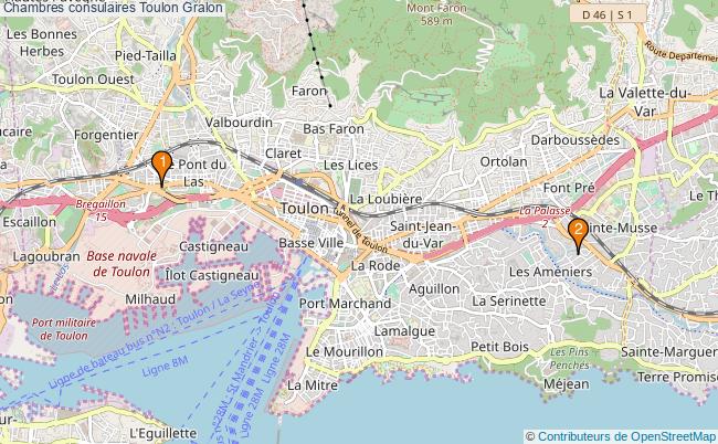 plan Chambres consulaires Toulon Associations chambres consulaires Toulon : 3 associations