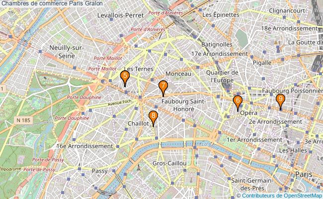 plan Chambres de commerce Paris Associations chambres de commerce Paris : 8 associations