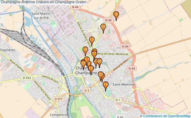 plan Champagne-Ardenne Châlons-en-Champagne Associations Champagne-Ardenne Châlons-en-Champagne : 26 associations