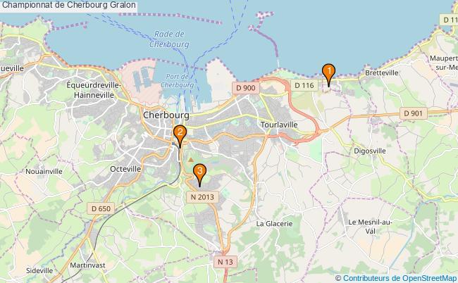 plan Championnat de Cherbourg Associations championnat de Cherbourg : 3 associations