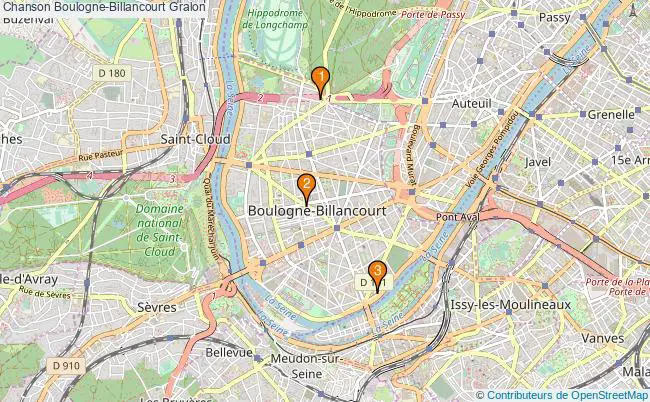 plan Chanson Boulogne-Billancourt Associations chanson Boulogne-Billancourt : 4 associations