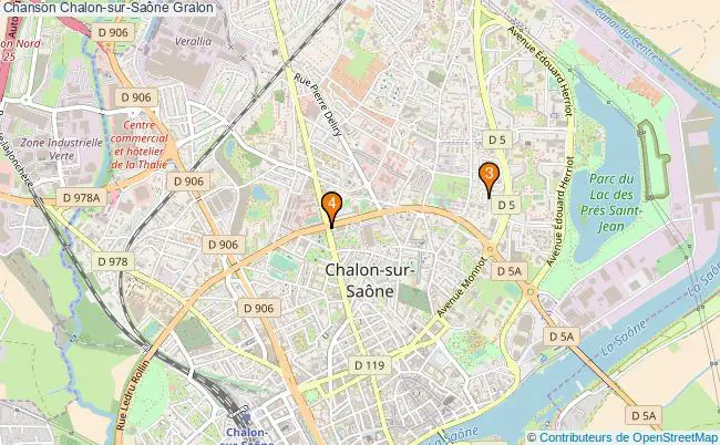 plan Chanson Chalon-sur-Saône Associations chanson Chalon-sur-Saône : 5 associations