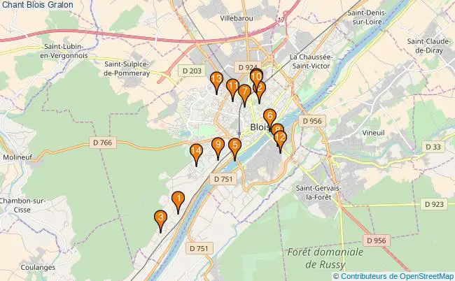 plan Chant Blois Associations chant Blois : 16 associations