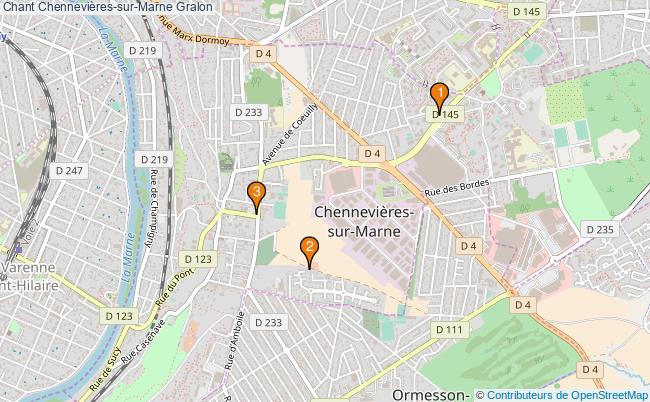 plan Chant Chennevières-sur-Marne Associations chant Chennevières-sur-Marne : 4 associations