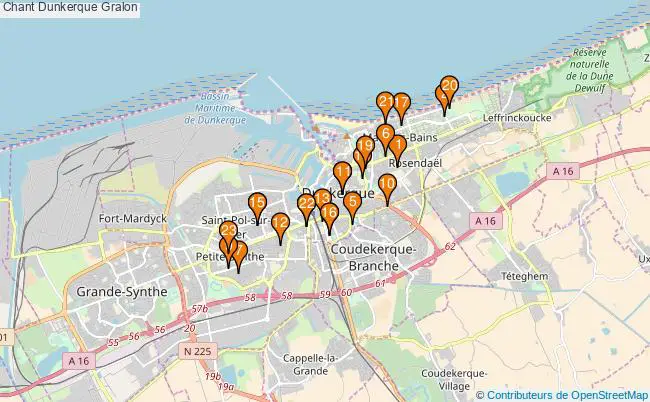 plan Chant Dunkerque Associations chant Dunkerque : 25 associations