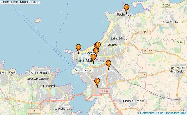 plan Chant Saint-Malo Associations chant Saint-Malo : 13 associations