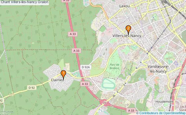 plan Chant Villers-lès-Nancy Associations chant Villers-lès-Nancy : 2 associations