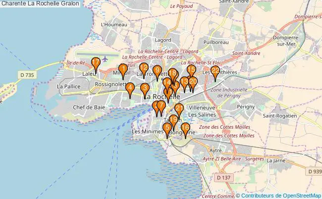plan Charente La Rochelle Associations Charente La Rochelle : 23 associations