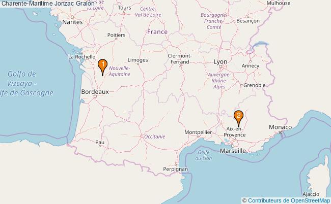 plan Charente-Maritime Jonzac Associations Charente-Maritime Jonzac : 3 associations