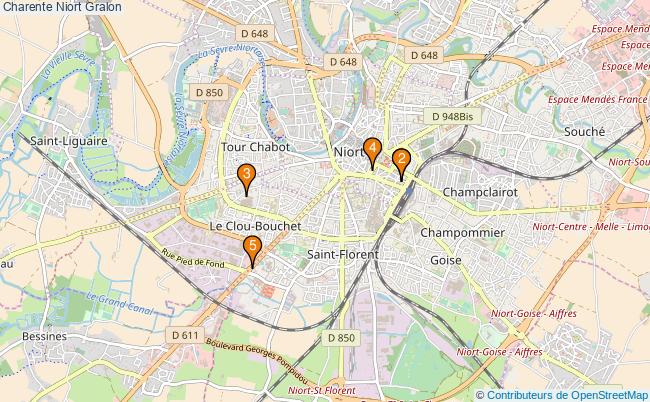 plan Charente Niort Associations Charente Niort : 5 associations