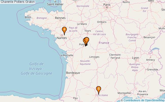 plan Charente Poitiers Associations Charente Poitiers : 7 associations
