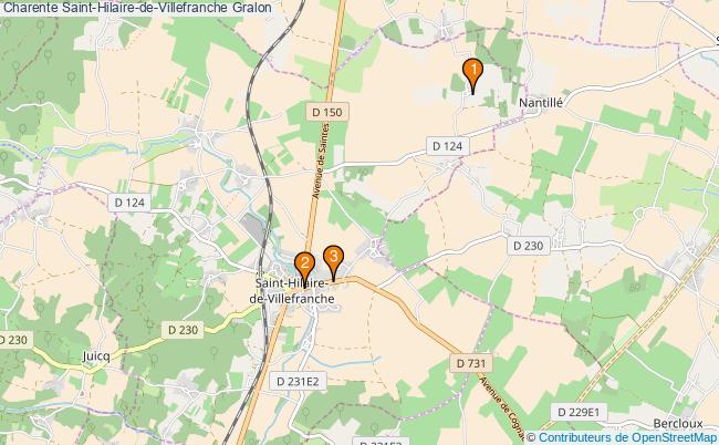 plan Charente Saint-Hilaire-de-Villefranche Associations Charente Saint-Hilaire-de-Villefranche : 3 associations
