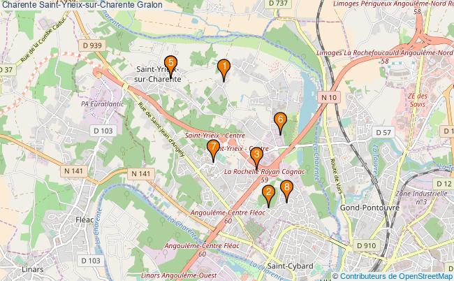 plan Charente Saint-Yrieix-sur-Charente Associations Charente Saint-Yrieix-sur-Charente : 10 associations