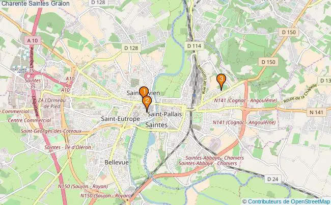 plan Charente Saintes Associations Charente Saintes : 4 associations