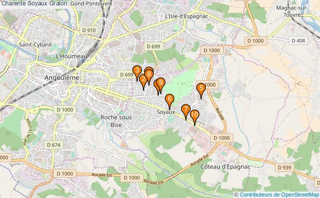 plan Charente Soyaux Associations Charente Soyaux : 11 associations