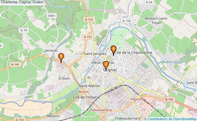 plan Charentes Cognac Associations Charentes Cognac : 5 associations