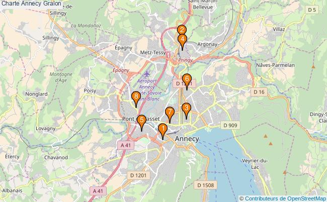 plan Charte Annecy Associations Charte Annecy : 11 associations