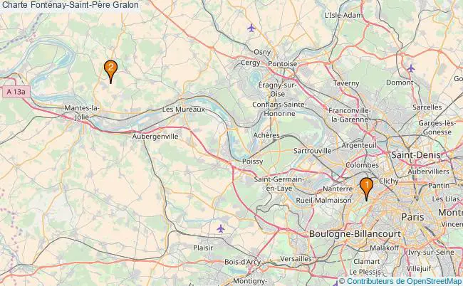 plan Charte Fontenay-Saint-Père Associations Charte Fontenay-Saint-Père : 2 associations