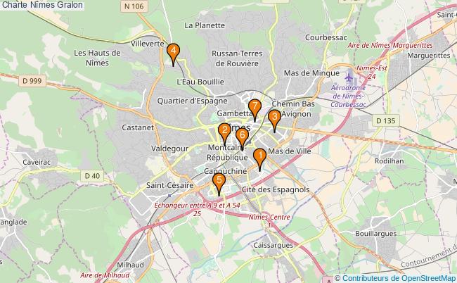 plan Charte Nîmes Associations Charte Nîmes : 7 associations