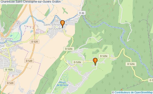 plan Chartreuse Saint-Christophe-sur-Guiers Associations Chartreuse Saint-Christophe-sur-Guiers : 2 associations