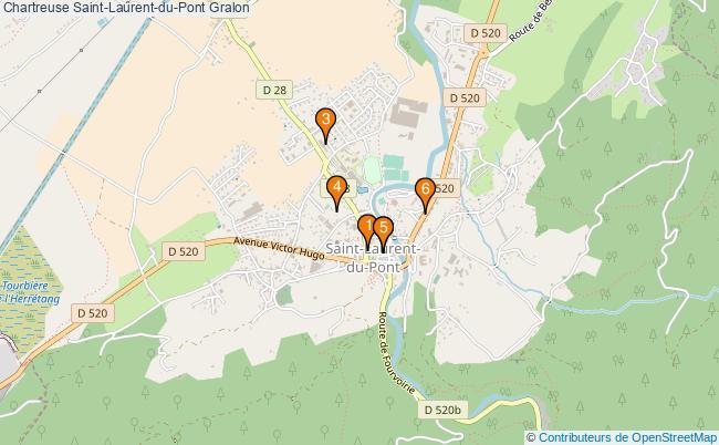 plan Chartreuse Saint-Laurent-du-Pont Associations Chartreuse Saint-Laurent-du-Pont : 6 associations