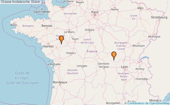 plan Chasse Andelaroche Associations chasse Andelaroche : 2 associations