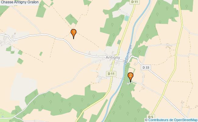 plan Chasse Antigny Associations chasse Antigny : 2 associations