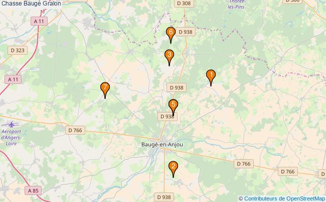 plan Chasse Baugé Associations chasse Baugé : 12 associations