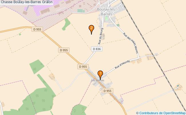 plan Chasse Boulay-les-Barres Associations chasse Boulay-les-Barres : 2 associations