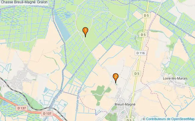 plan Chasse Breuil-Magné Associations chasse Breuil-Magné : 2 associations
