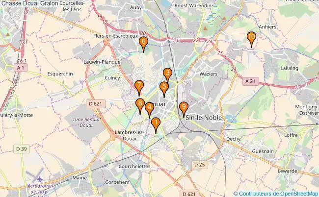 plan Chasse Douai Associations chasse Douai : 9 associations