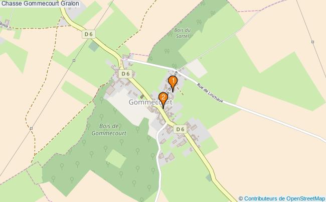 plan Chasse Gommecourt Associations chasse Gommecourt : 2 associations