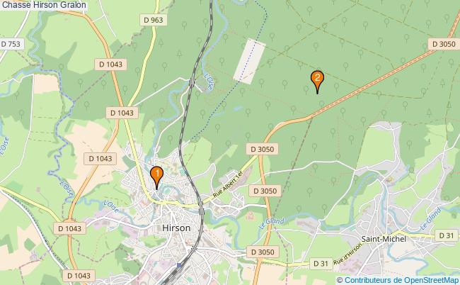 plan Chasse Hirson Associations chasse Hirson : 2 associations