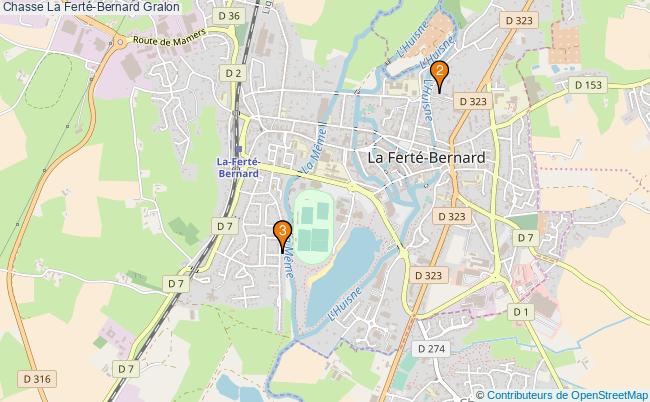 plan Chasse La Ferté-Bernard Associations chasse La Ferté-Bernard : 3 associations