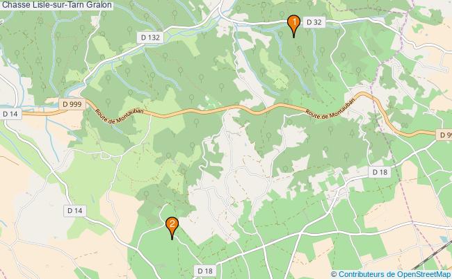 plan Chasse Lisle-sur-Tarn Associations chasse Lisle-sur-Tarn : 4 associations
