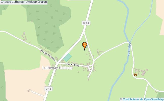 plan Chasse Luthenay-Uxeloup Associations chasse Luthenay-Uxeloup : 2 associations