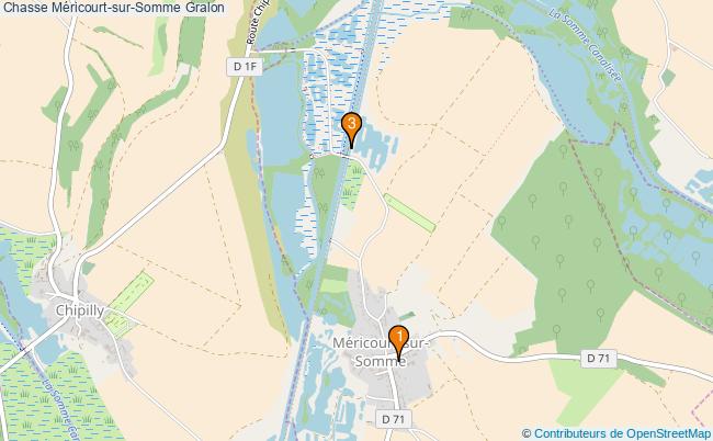 plan Chasse Méricourt-sur-Somme Associations chasse Méricourt-sur-Somme : 3 associations
