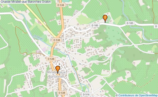 plan Chasse Mirabel-aux-Baronnies Associations chasse Mirabel-aux-Baronnies : 2 associations