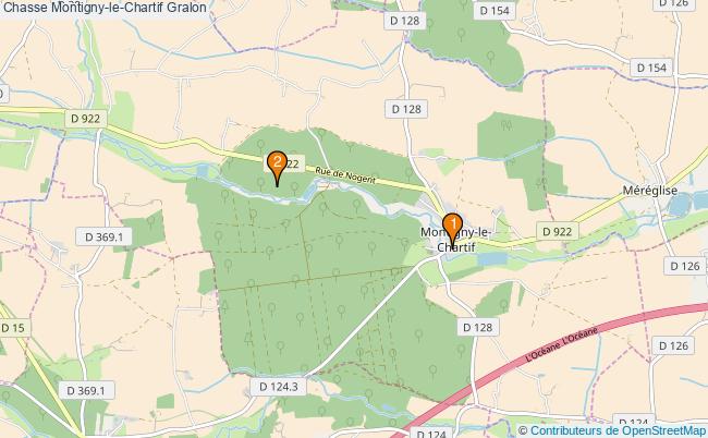 plan Chasse Montigny-le-Chartif Associations chasse Montigny-le-Chartif : 2 associations