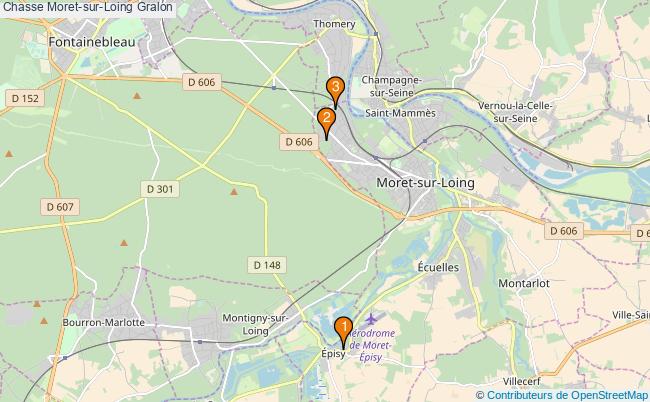 plan Chasse Moret-sur-Loing Associations chasse Moret-sur-Loing : 3 associations
