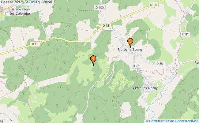 plan Chasse Noroy-le-Bourg Associations chasse Noroy-le-Bourg : 4 associations