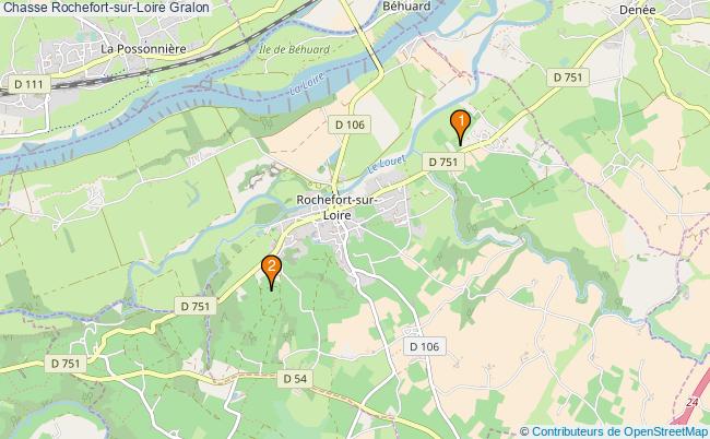 plan Chasse Rochefort-sur-Loire Associations chasse Rochefort-sur-Loire : 2 associations